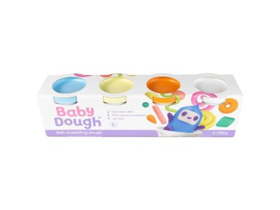 Тесто для лепки BabyDough набор 4 цвета 1-00400531_2