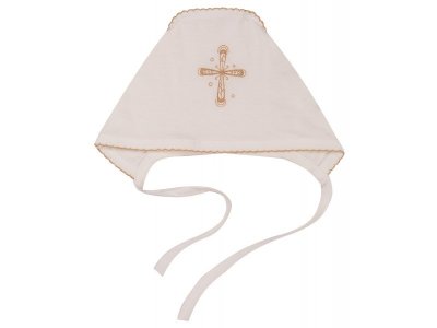 Комплект для крещения Leratutti cорочка-платье, чепчик, уголок 90*90 см 1-00397618_9