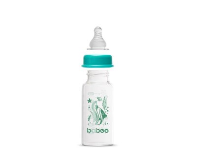 Бутылочка Baboo Sea life (узкая) с силиконовой соской, стекло 120 мл 1-00402762_2