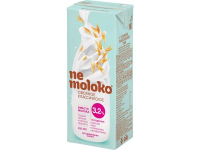 Напиток Nemoloko овсяный классический 3,2%, 200 мл 1-00403057_1
