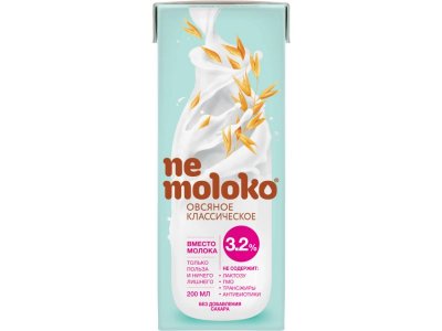 Напиток Nemoloko овсяный классический 3,2%, 200 мл 1-00403057_2