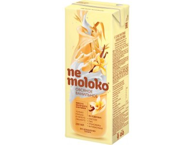 Напиток Nemoloko овсяный ванильный, 200 мл 1-00403061_1