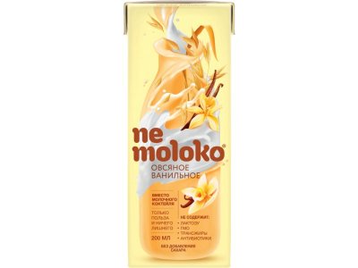Напиток Nemoloko овсяный ванильный, 200 мл 1-00403061_2