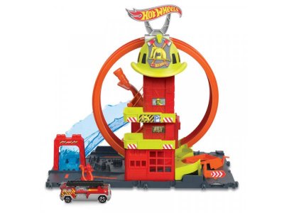 Набор игровой Hot Wheels Городская пожарная станция 1-00403630_1