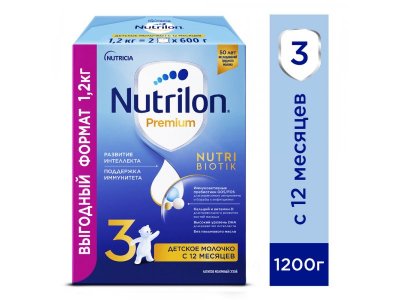 Молочко Nutrilon Junior 3 Premium детское, 1200 г 1-00196295_2