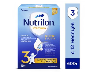 Смесь Nutrilon Premium 3 молочная 600 г 1-00374730_1