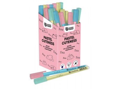 Ручка гелевая  Schoolformat Pastel Cuteness Пиши-стирай линия 0,7 мм синий 1-00403832_1