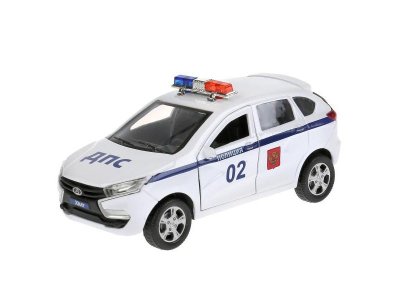 Игрушка Технопарк Lada Xray Полиция 12 см, инерционный механизм 1-00403667_1