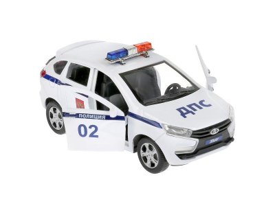 Игрушка Технопарк Lada Xray Полиция 12 см, инерционный механизм 1-00403667_4