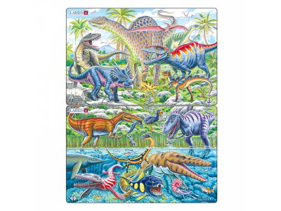 Пазл Larsen Дикая природа во времена динозавров 28 элем. 1-00404941_1