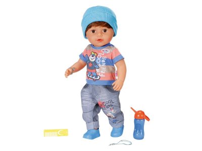 Кукла интерактивная Zapf Baby born Братик с аксессуарами, 43 см 1-00405395_1