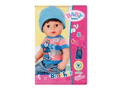 Кукла интерактивная Zapf Baby born Братик с аксессуарами, 43 см 1-00405395_6