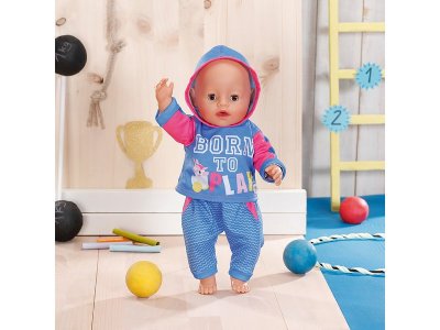 Одежда для куклы Zapf Baby born Спортивный костюм для кукол 43 см, вешалка 1-00405410_4