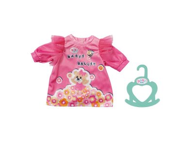 Одежда для куклы Zapf Baby born Платье с изображением мишки для кукол 36 см, вешалка 1-00405412_1