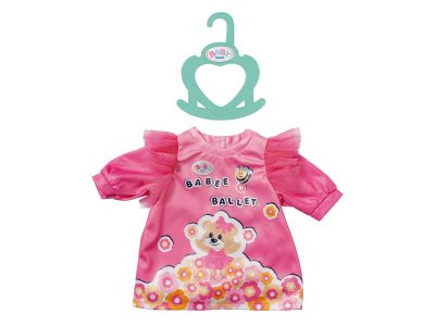 Одежда для куклы Zapf Baby born Платье с изображением мишки для кукол 36 см, вешалка 1-00405412_2