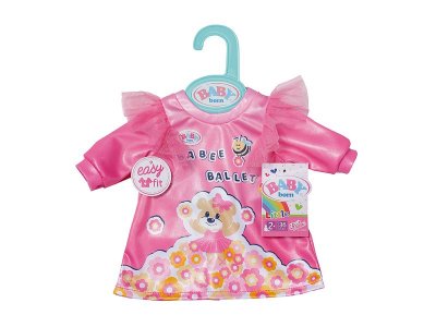 Одежда для куклы Zapf Baby born Платье с изображением мишки для кукол 36 см, вешалка 1-00405412_3