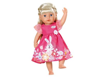 Одежда для куклы Zapf Baby born Платье с цветами для кукол 43 см, вешалка 1-00405414_3
