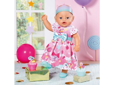 Одежда для куклы Zapf Baby born Платье Праздничное для кукол 43 см, коробка 1-00405415_2