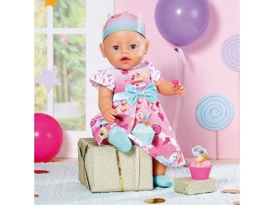 Одежда для куклы Zapf Baby born Платье Праздничное для кукол 43 см, коробка 1-00405415_6