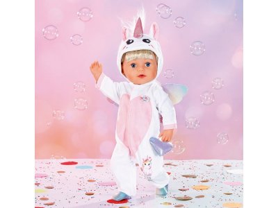 Одежда для куклы Zapf Baby born Комбинезон Единорог для кукол 43 см, вешалка 1-00405421_4