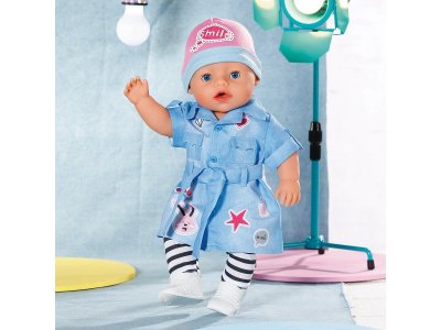 Одежда для куклы Zapf Baby born Набор Джинсовый для кукол 43 см, коробка 1-00405422_5