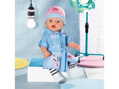 Одежда для куклы Zapf Baby born Набор Джинсовый для кукол 43 см, коробка 1-00405422_6