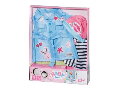 Одежда для куклы Zapf Baby born Набор Джинсовый для кукол 43 см, коробка 1-00405422_8