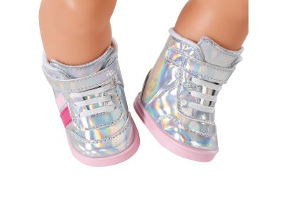 Обувь для куклы Zapf Baby born Серебряные кеды для кукол 43 см, коробка 1-00405427_3