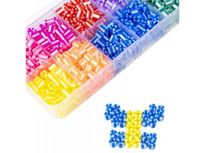 Набор для творчества Bondibon Термомозаика бусины двухцветные (10 цветов, 850 бусин) 1-00405734_4