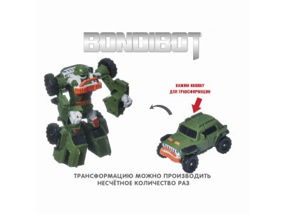 Трансформер 2в1 Bondibon Bondibot робот-внедорожник 1-00405804_10