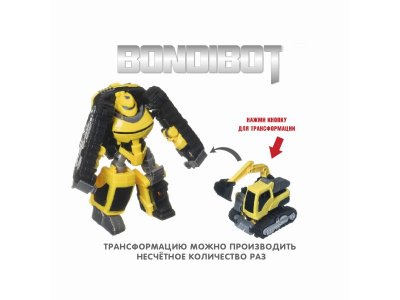 Трансформер 2в1 Bondibon Bondibot робот-экскаватор 1-00405807_10