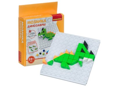 Мозаика Bondibon Динозавры 59 деталей 1-00405855_1