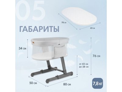 Кроватка приставная Nuovita Accanto Bonta 1-00291854_3