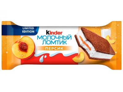 Бисквит Kinder молочный ломтик Персик 23,5% 28 г 1-00406258_1