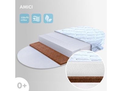 Матрас овальный Nuovita Amici, высота 12 см 1-00321542_2