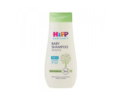 Шампунь мягкий без слёз Hipp Babysanft для чувствительной кожи головы, 200 мл 1-00406605_1