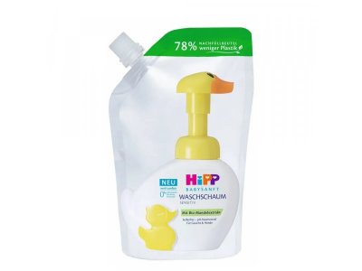 Пенка моющая для лица и рук Hipp Babysanft Уточка для чувствительной кожи, сменный блок, 250 мл 1-00406607_1