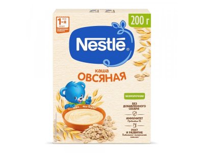 Каша Nestle, безмолочная овсяная 200 г 1-00000504_8
