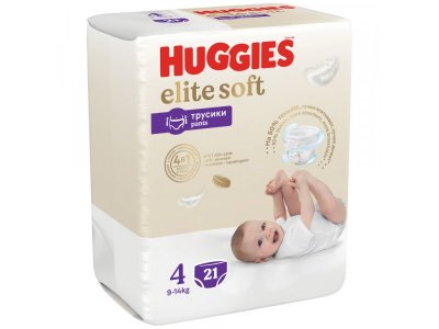 Подгузники-трусики Huggies Elite Soft 4 9-14 кг, 21 шт. 1-00191175_5