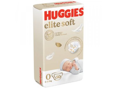 Подгузники Huggies Elite Soft 0+ до 3,5 кг, 50 шт. 1-00229458_2