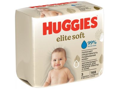 Салфетки влажные Huggies Elite Soft 168 шт. 1-00301184_2
