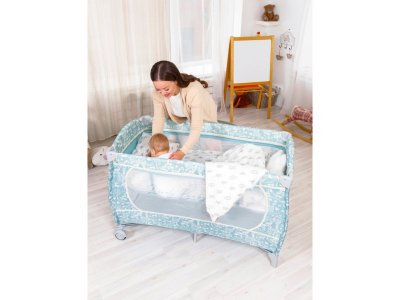 Манеж-кровать AmaroBaby Stitch прямоугольный 1-00407491_14