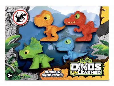 Фигурка Dino Uleashed Клацающий динозавр, 4 шт. 1-00408440_2