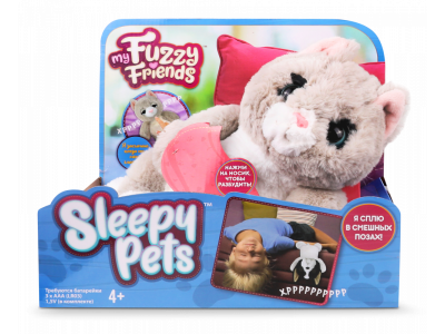Мягкая игрушка My Fuzzy Friends Сонный котенок Винкс 1-00408471_9