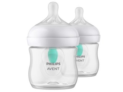 Бутылочка Philips Avent серии Natural Response с клапаном AirFree, 0 мес+, 125 мл, 2 шт. 1-00408751_1