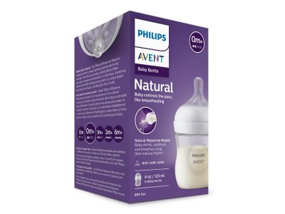 Бутылочка Philips Avent серии Natural Response, 0 мес+, 125 мл, 1 шт. 1-00408753_4