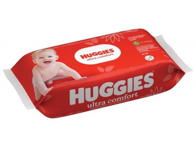 Салфетки влажные Huggies Ultra Comfort Алоэ, 56 шт. 1-00339489_2