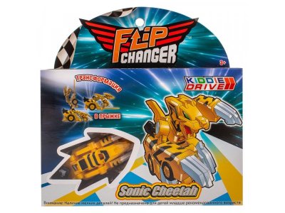 Набор игровой KiddieDrive Машинка-трансформер Flip Changer Sonic Cheetah 1-00411100_1