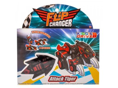 Набор игровой KiddieDrive Машинка-трансформер Flip Changer Attack Tiger 1-00411101_1