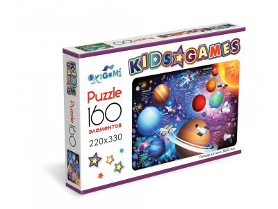 Пазл Origami Kids Games. Космос 160 элем. 1-00411188_1